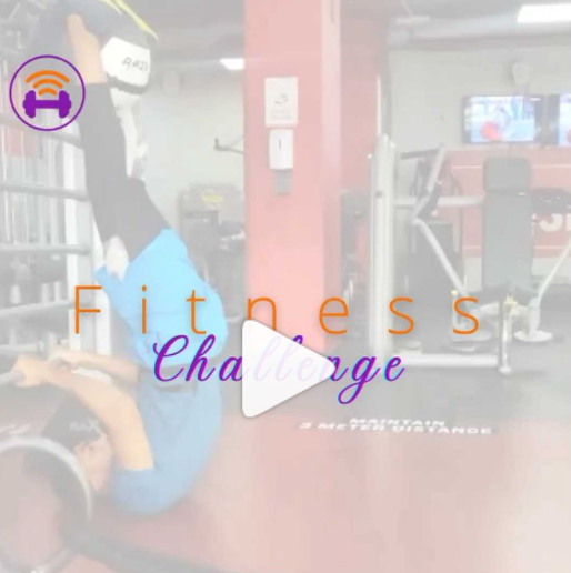 this post is of a video, the text reads ¨fitness challenge¨